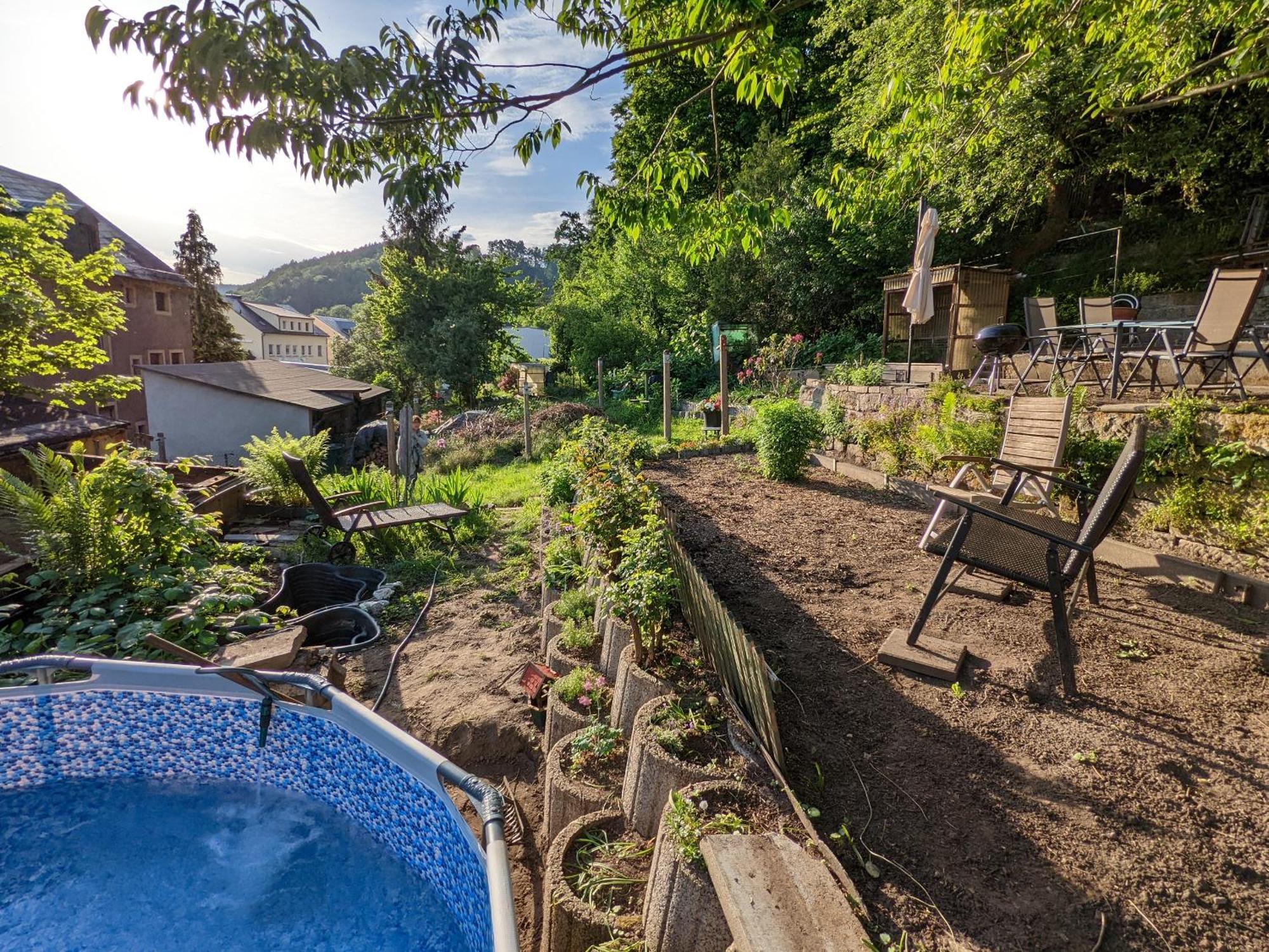 R3 - Urlaubsmagie - Helle Wohnung Mit Garten & Pool Rathmannsdorf Exterior photo